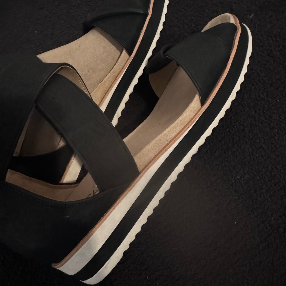 Lifestride velocity 2.0 platform wedge sandals comfort shoes strappy